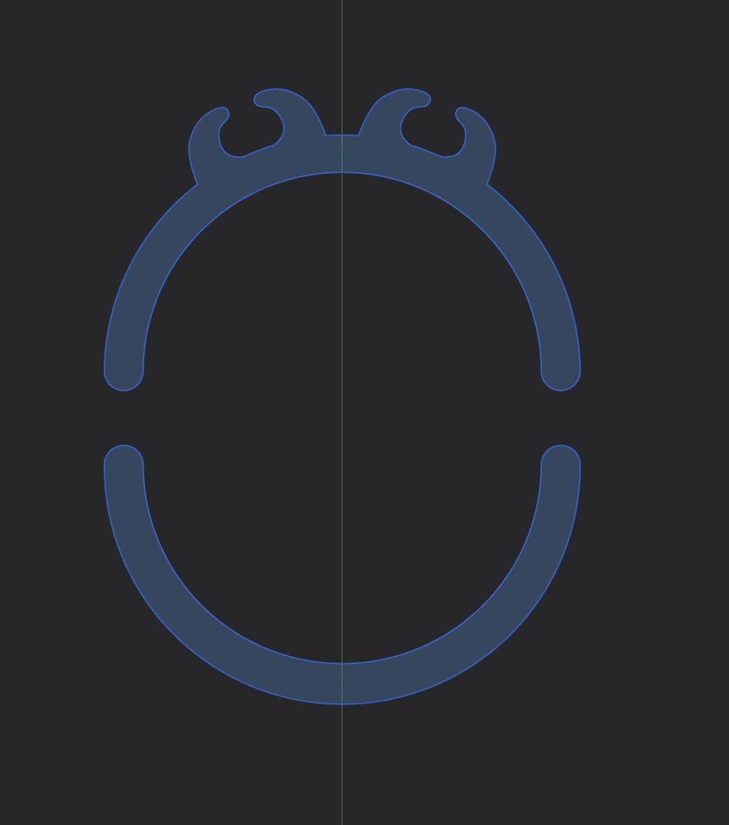 Split cable clamp section