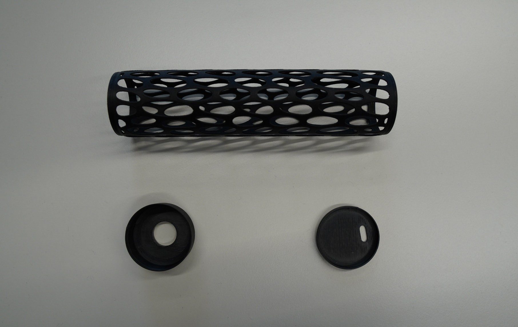 Printed prototype with end caps