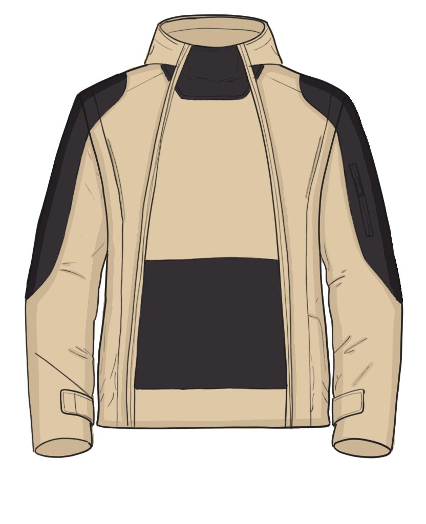 Chest modules – flat sketch