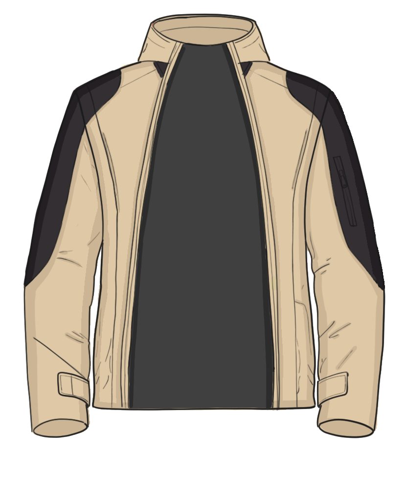 Chest modules – flat sketch open
