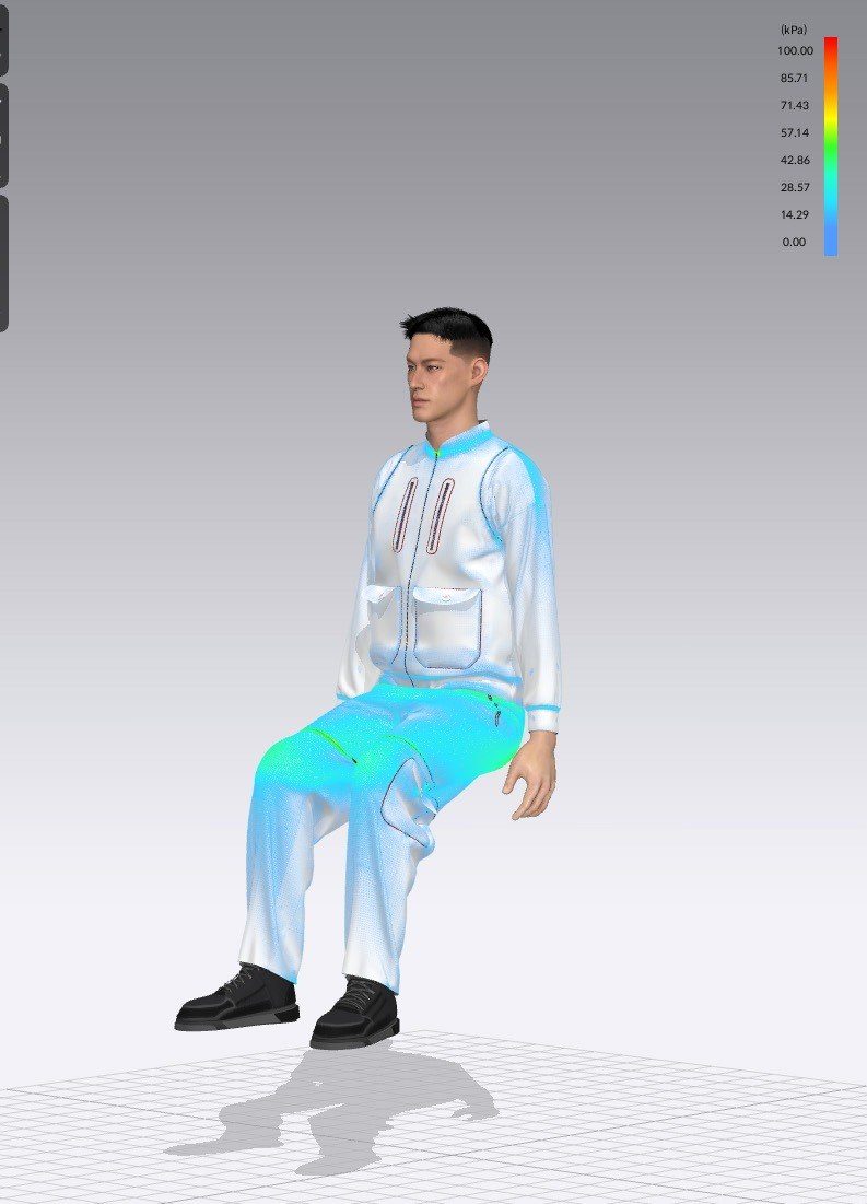 Stress map seated