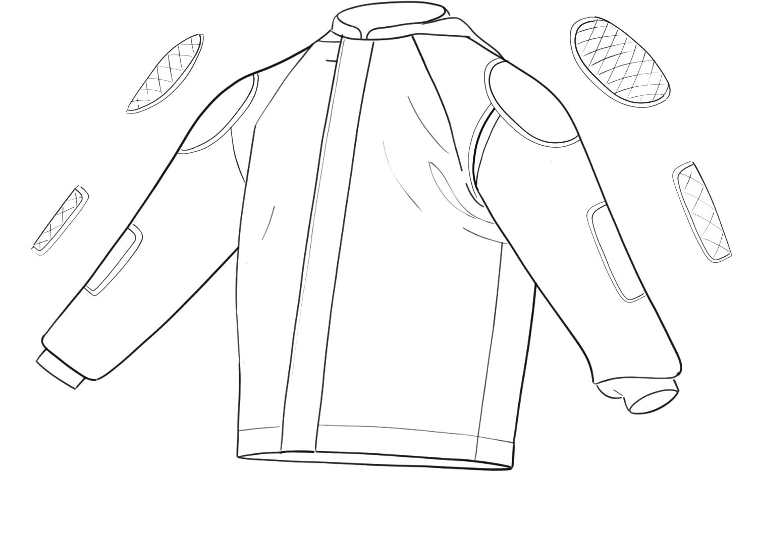 Replaceable patches sketch