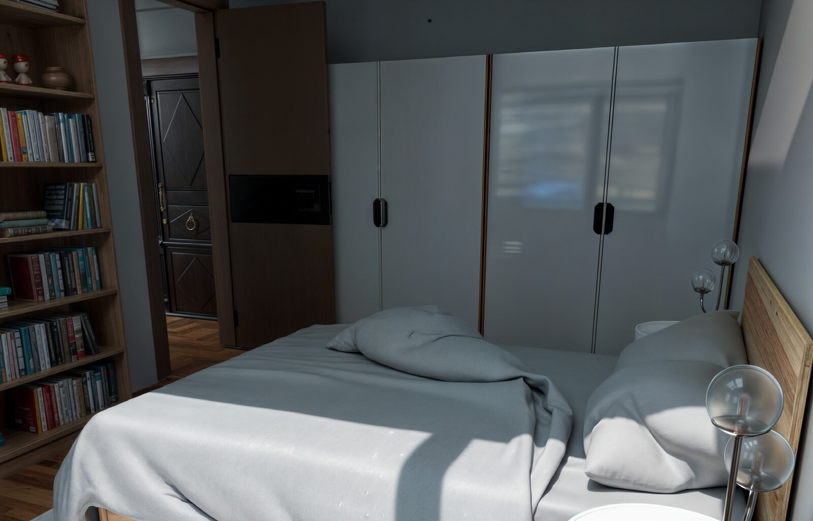 Interior bedroom render 3